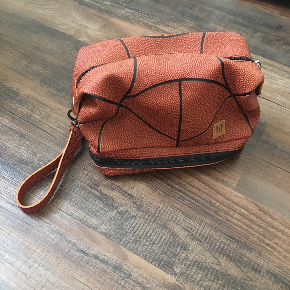 Toiletry Pouch Authentic Basket Ball Material